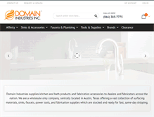 Tablet Screenshot of domainindustries.com